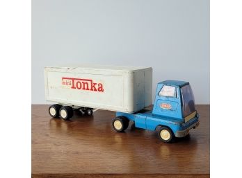Vintage 2 Pc Metal Tonka Tractor Trailer