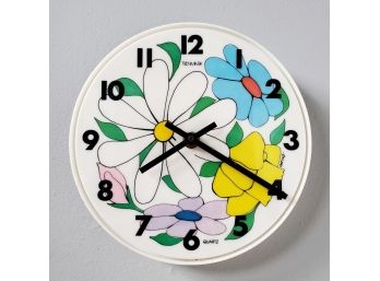 Vintage  1981 12' Acrylic Wall Clock By Trenmark