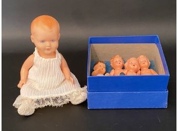 Tiny Plastic Baby Dolls, Vintage