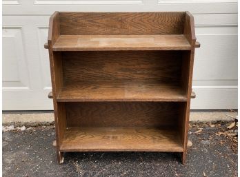 Vintage Arts & Crafts Oak Bookcase, Pegged Construction