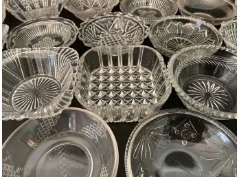 Vintage Pressed Glass Bowls, 2 Of 2