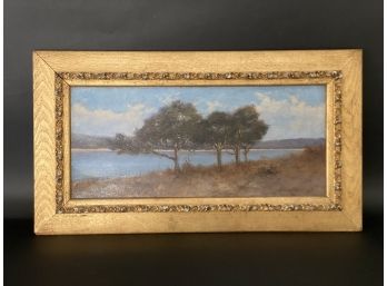Antique Original Oil On Canvas, Landscape, Artist Signed