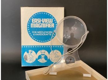 Vintage Easi-View Magnifier For Handiwork & Needlecrafts