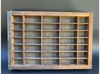 A Vintage Typesetter's Tray