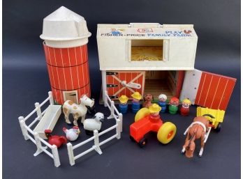 Vintage 1960s Fisher-Price Play Family Farm Set