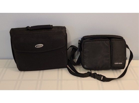 2 Black Bags, 1 Camera, 1 Looks To Hang And Hold A Tablet (maybe In Car Organizer?)
