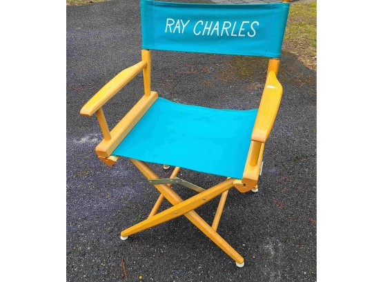 Ray Charles Director's Chair, Great Shape, Canvas Needs Cleaning