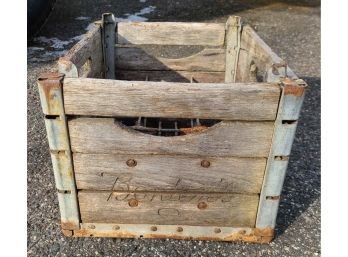 Borden's Wooden Milk Crate