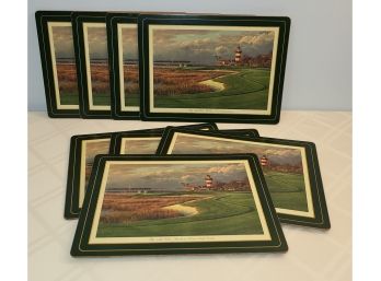 Set Of 8 Cork Placemats In Good Shape