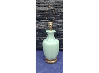Mint Green Ceramic Lamp, Tested