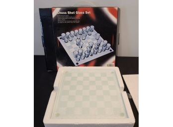 Shot Glass Chess Set, New In Box