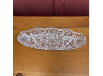 A Cut Glass Vegetable Tray