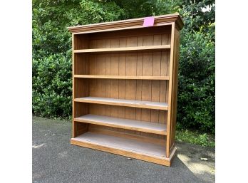A Quality Pine Bookcase With Adjustable Shelves