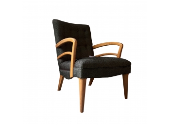 A Retro 1950s Arm Chair With Original Fabric
