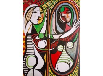 Limited Edition Giclee - Picasso - Woman At The Mirror - 239/500 Collection Domaine Picasso