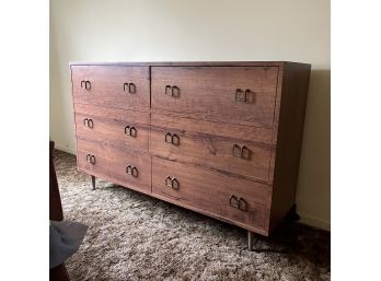 A 6 Drawer Bureau - Simple Lines, Tapered Legs