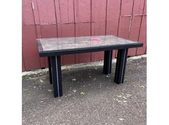 A Unique Handmade Coffee Table - Black Stained Particle Board - Creative Design