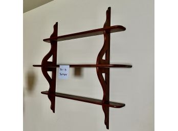 Vintage Wood Hanging Display Shelf