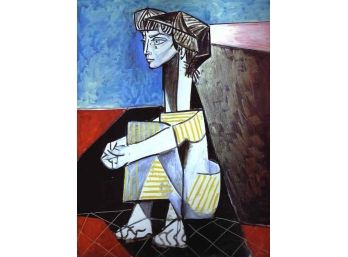 Pablo Picasso - Jacqueline Seated - Limited Edition Giclee By Collection Domaine Picasso- 67/500