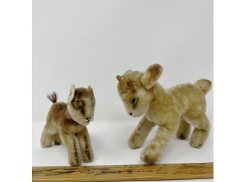 2 Vintage Steiff Kids - Goats That Is - 1950s