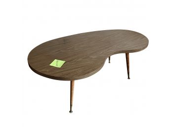 A Laminate Kidney Shaped 70s Coffee Table
