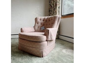 A Tufted Back Upholstered Arm Chair