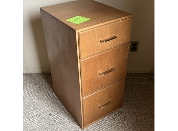 A Wood 2 Drawer File Cabinet