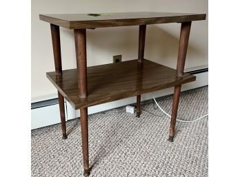A Laminate 2 Tier End Table - 70s