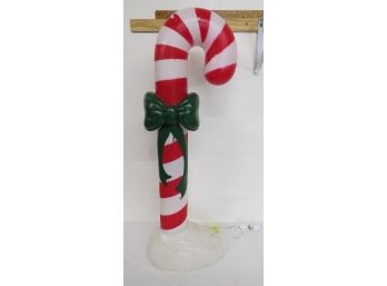 Figural Blow Mold Christmas Outdoor Decoration - Candy Cane