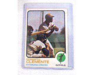 1973 Topps #50 Roberto Clemente Baseball Card In Sleeve