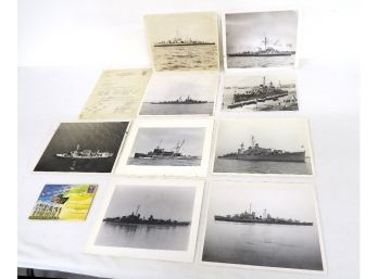 Warships On The Hudson - WWII Era US Navy Photo's Of Destroyers That Came To Poughkeepsie In 1949!
