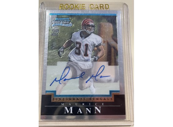 2004 Topps Chrome Certified Autograph Series Maurice Mann Signed Rookie Card #228