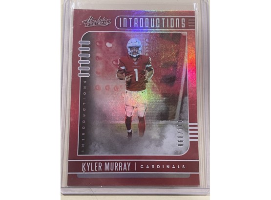 2019 Panini Absolute Kyler Murray Introductions Red Parallel Rookie Card #13           68/100
