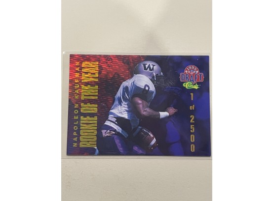 1995 Classic Rookie Of The Year Napoleon Kaufman Refractor Card #ROY-10         1 Of 2500