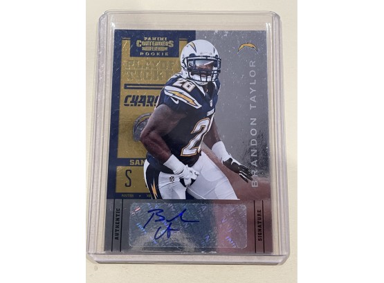 2012 Panini Contenders Rookie Playoff Ticket Brandon Taylor Authentic Signature Card #109       80/99