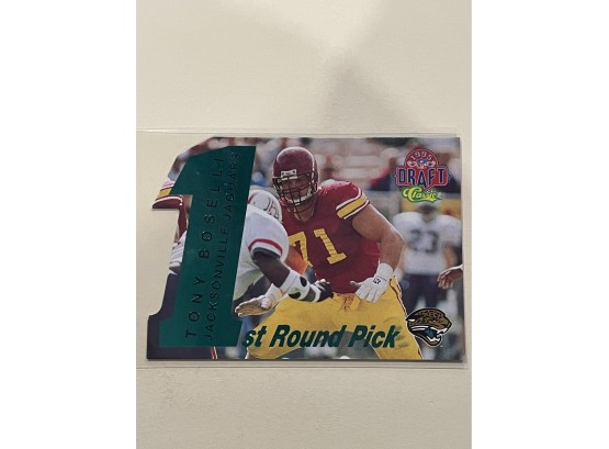1995 Classic First Round Pick Tony Boselli Die Cut Card #2 Of 32        3922/4500