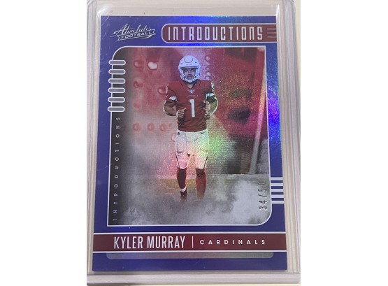 2019 Panini Absolute Kyler Murray Introductions Blue Parallel Rookie Card #13            34/50