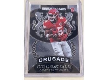2020 Panini Rookies And Stars Crusade Clyde Edwards Helaire Rookie Card #CR-11