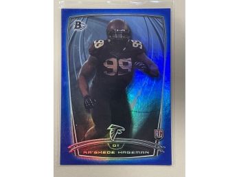 2014 Topps Bowman Ra'Shede Hageman Blue Parallel Refractor Rookie Card #80         10/499