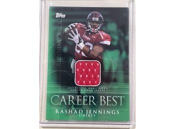 2009 Topps Career Best Rashad Jennings Authentic Game Worn Patch Card #CBR-RJ
