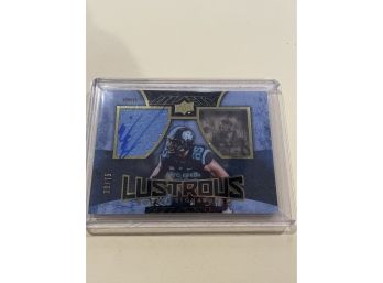 2015 Upper Deck Lustrous Eric Ebron Rookie Signatures Rookie Patch Auto Card #BRL-11   Game Worn Patch  38/75