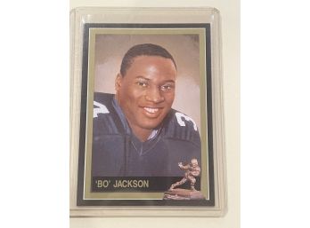1991 Heisman Trophy Bo Jackson Black Border Gold Card #51