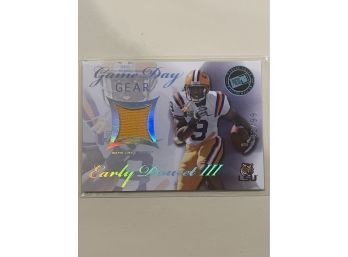 2008 Press Pass Game Day Gear Early Doucet III Game Used Jersey Patch Card #GDG-ED          52/99