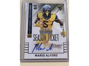 2015 Panini Contenders Season Ticket Rookie Autograph Mario Alford Signed Card #261