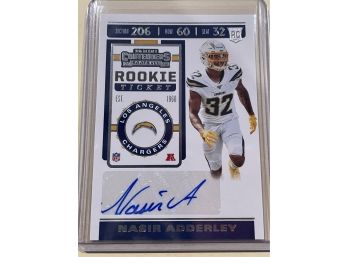 2019 Panini Contenders Rookie Ticket Autograph Nasir Adderley Signed Card #144