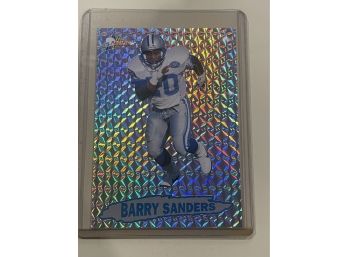 1992 Pacific Barry Sanders Limited Edition Refractor Card #7 Of 10
