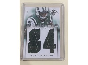 2012 Panini Limited Stephen Hill Jumbo Rookie Patch Card #15             19/99
