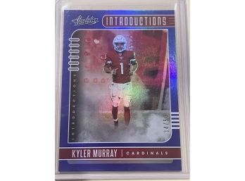 2019 Panini Absolute Kyler Murray Introductions Blue Parallel Rookie Card #13            34/50