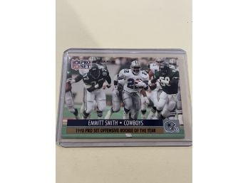 1990 Pro Set Offensive Rookie Of The Year Emmitt Smith Card #1