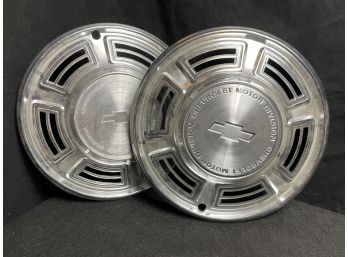 Pair Of Wheel Covers From 1970 Chevy Chevelle